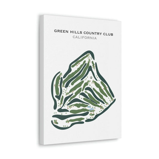 Green Hills Country Club, California - Printed Golf Courses