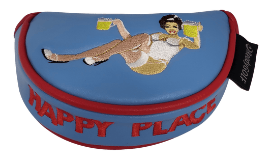 Happy Place Embroidered Putter Cover - Mid Mallet