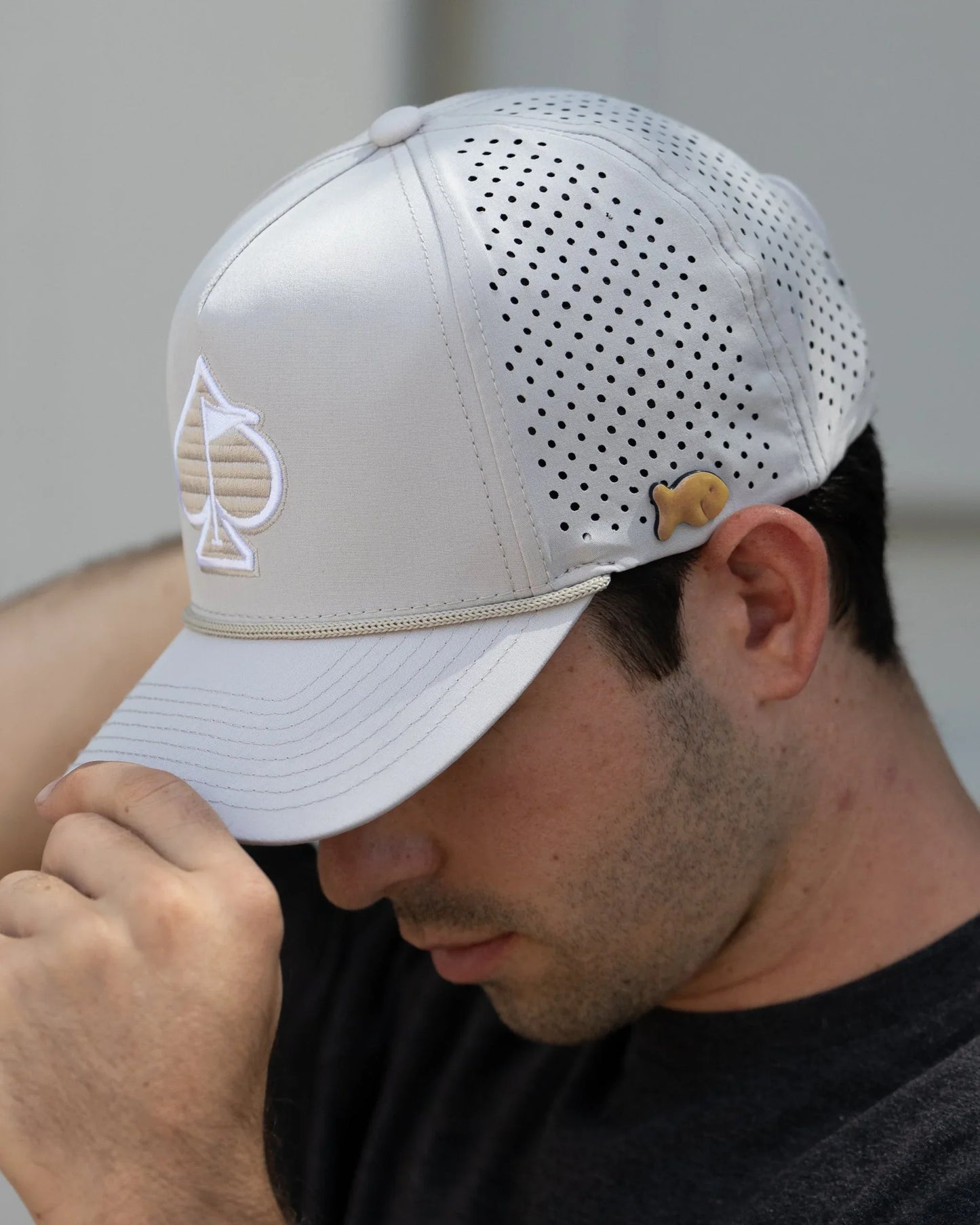 Perforated Rope Hat - Bone - GOLF LEAGUE