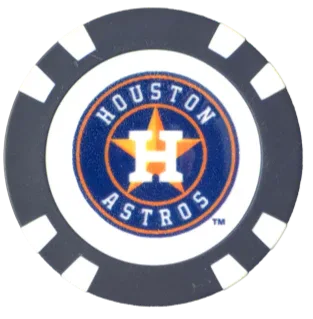 Officially Licensed Houston Astros Poker Chip Ball Marker - GOLF LEAGUE