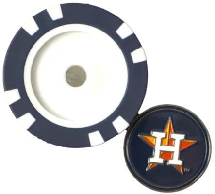 Officially Licensed Houston Astros Poker Chip Ball Marker - GOLF LEAGUE
