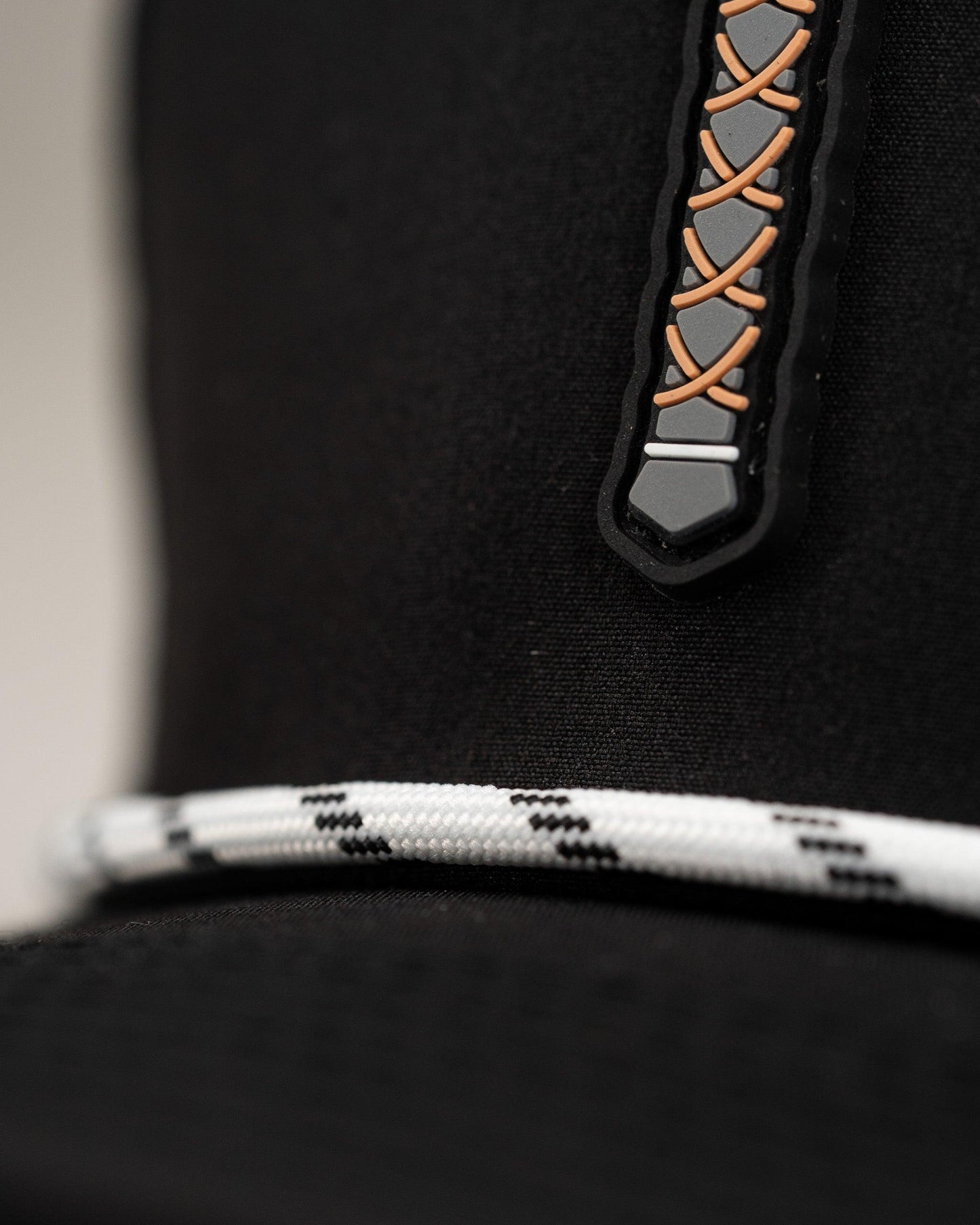Thor's Hammer Black - Perforated Rope Hat
