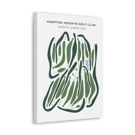 Hampton Heights Golf Club, North Carolina - Printed Golf Courses