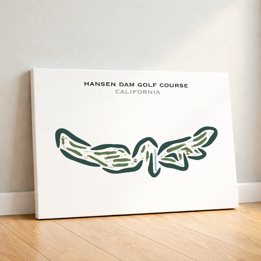 Hansen Dam Golf Course, California - Printed Golf Courses