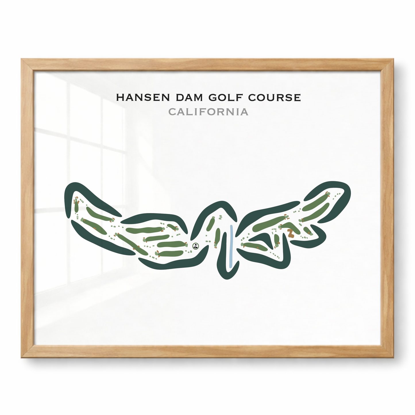 Hansen Dam Golf Course, California - Printed Golf Courses