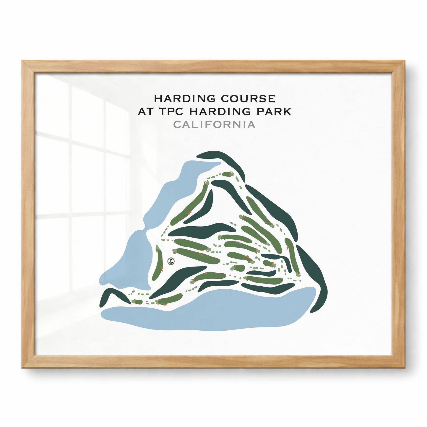Harding Course at TPC Harding Park, California - Printed Golf Courses