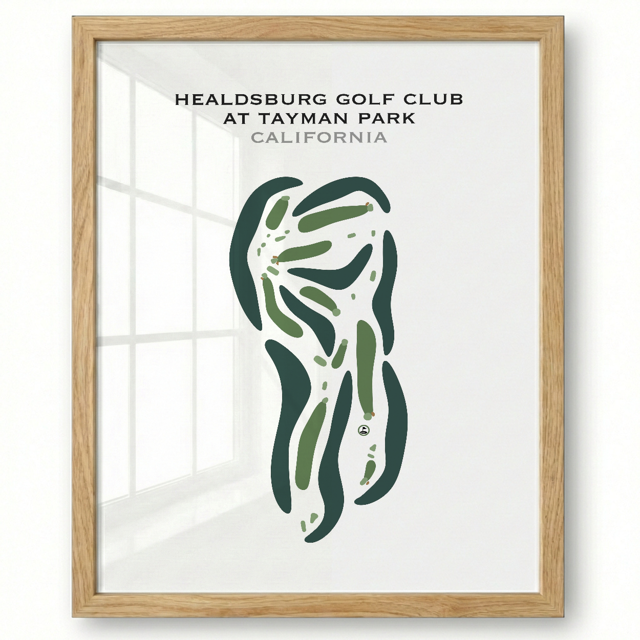 Healdsburg Golf Club at Tayman Park, California - Printed Golf Courses