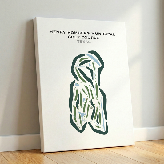 Henry Homberg Municipal Golf Course, Texas - Printed Golf Courses