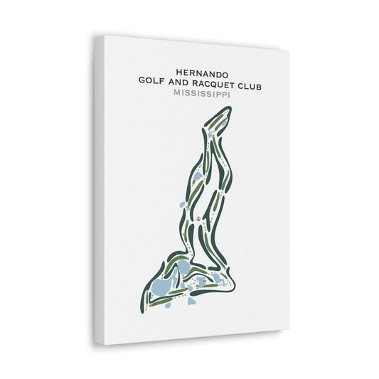 Hernando Golf & Racquet Club, Mississippi - Printed Golf Courses