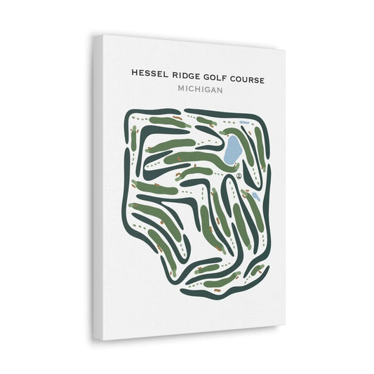 Hessel Ridge Golf Course, Michigan - Printed Golf Courses
