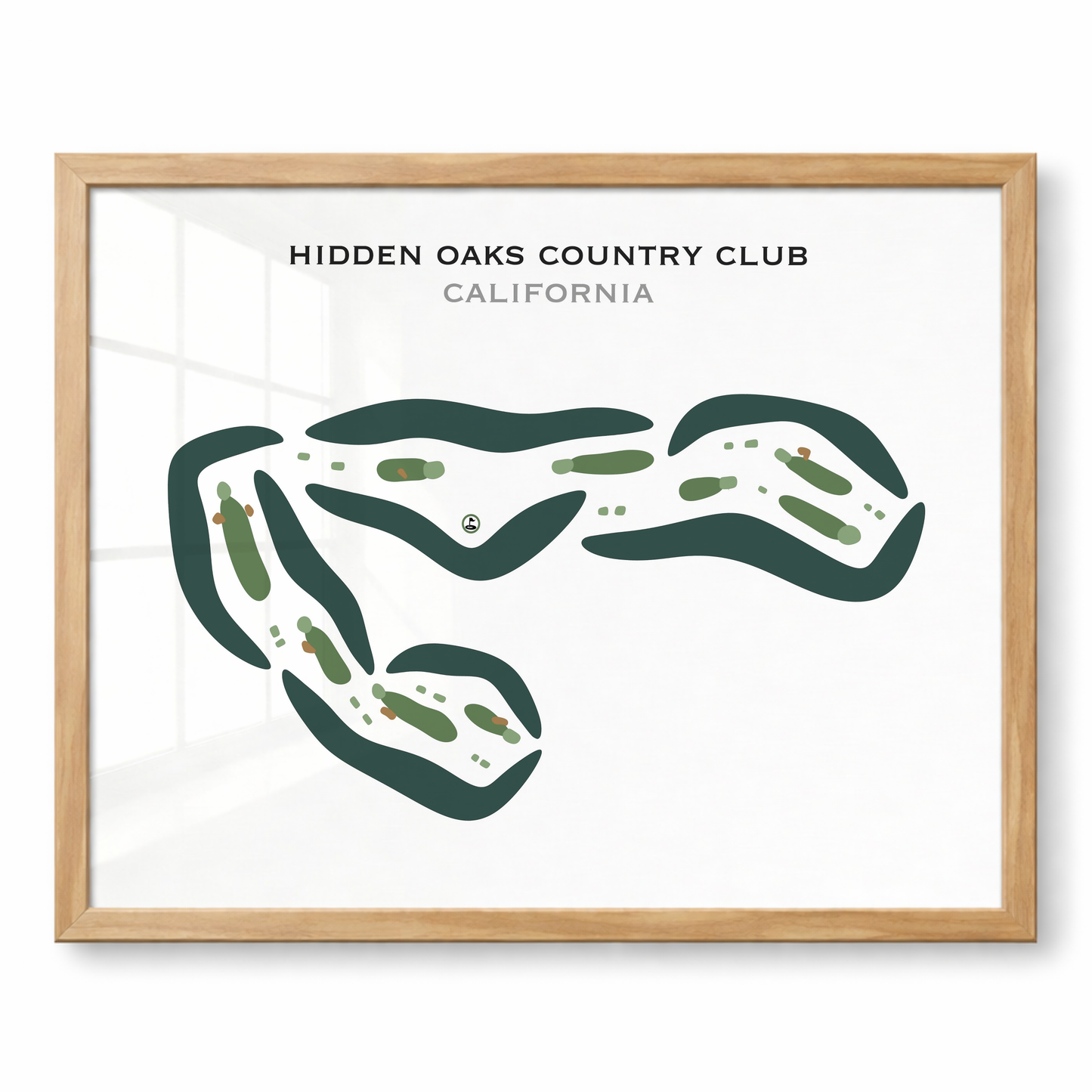 Hidden Oaks Country Club, California - Printed Golf Courses