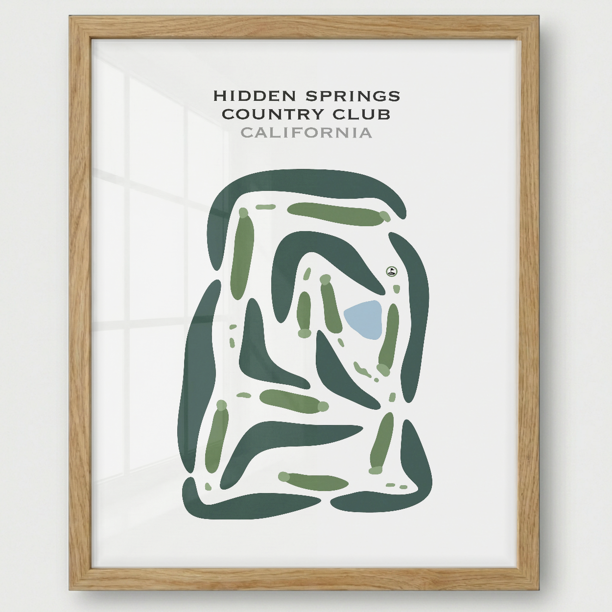 Hidden Springs Country Club, California - Printed Golf Courses