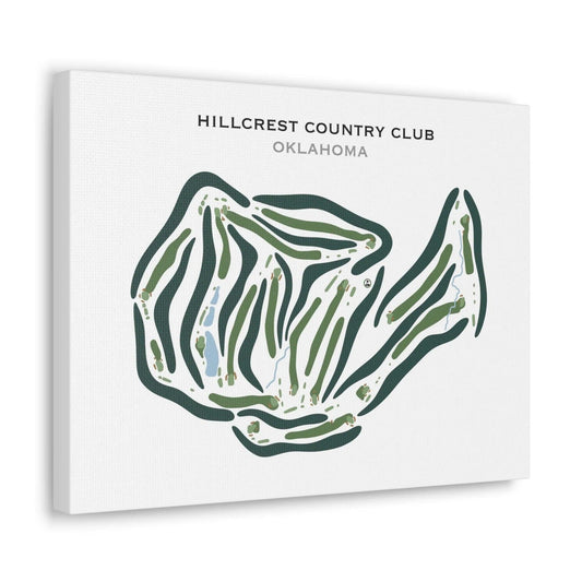 Hillcrest Country Club, Oklahoma - Printed Golf Courses