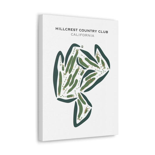 Hillcrest Country Club, California - Printed Golf Courses