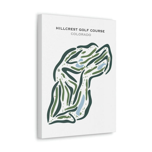 Hillcrest Golf Course, Durango Colorado - Printed Golf Courses