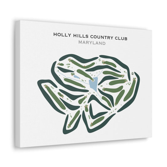 Holly Hills Country Club, Maryland - Printed Golf Courses