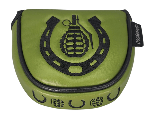 Horseshoes & Hand Grenades Embroidered Putter Cover by ReadyGOLF - Mallet