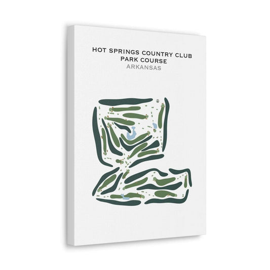 Hot Springs Country Club, Park Course, Arkansas - Printed Golf Course