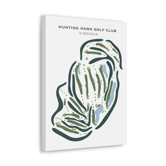 Hunting Hawk Golf Club, Virginia - Printed Golf Course