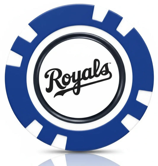 Officially Licensed Kansas CIty Royals Poker Chip Ball Marker - GOLF LEAGUE