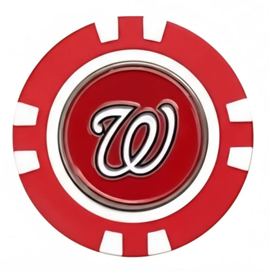 Officially Licensed Washington Nationals Poker Chip Ball Marker - GOLF LEAGUE