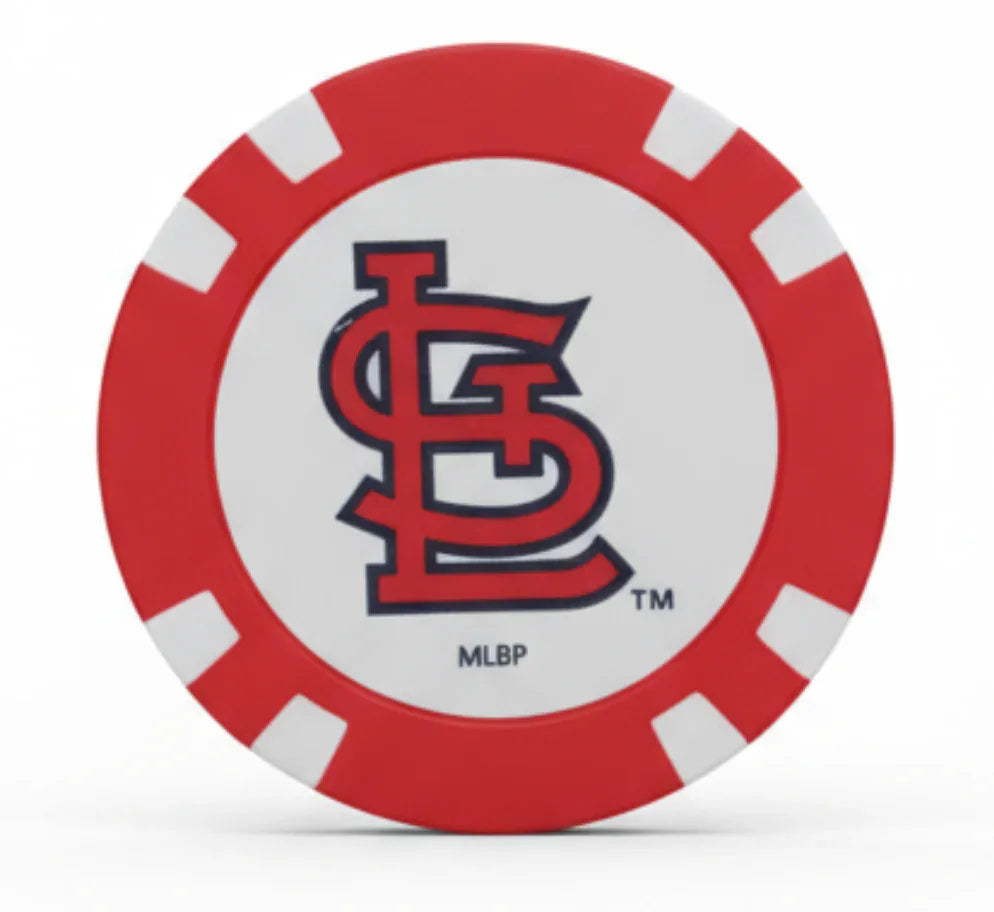 Officially Licensed St. Louis Cardinals Poker Chip Ball Marker - GOLF LEAGUE