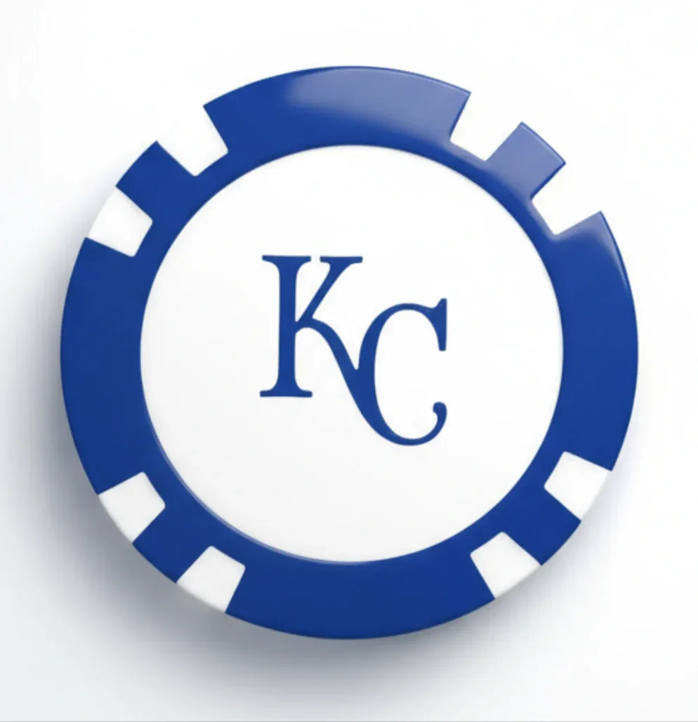 Officially Licensed Kansas CIty Royals Poker Chip Ball Marker - GOLF LEAGUE