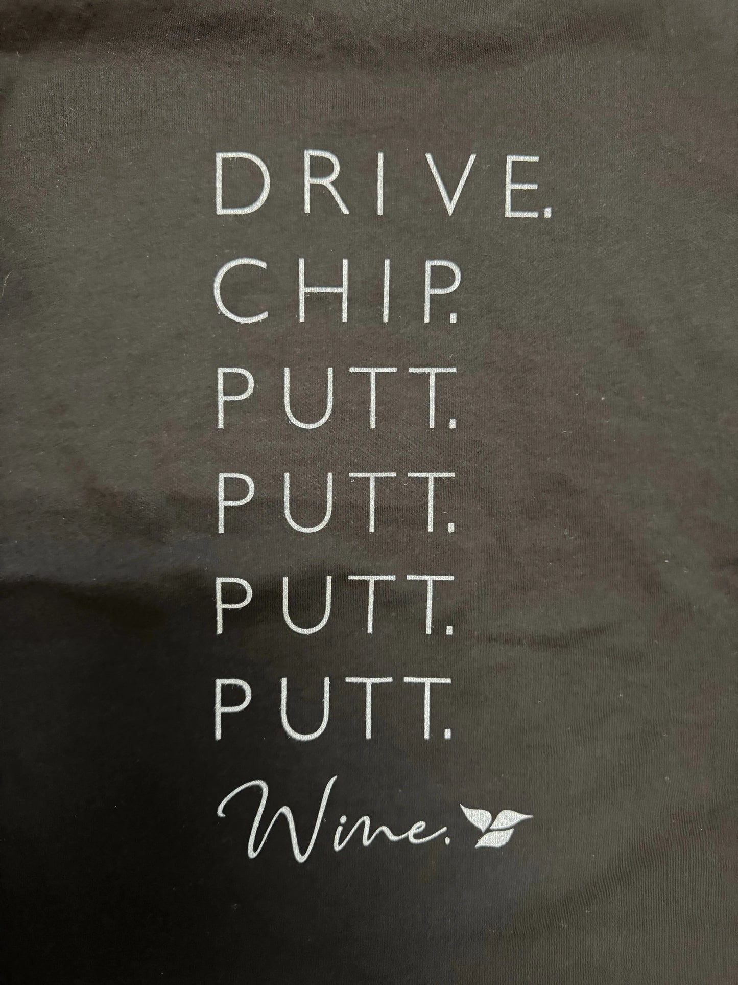 Putt, Putt Wine Crewneck Tee - GOLF LEAGUE