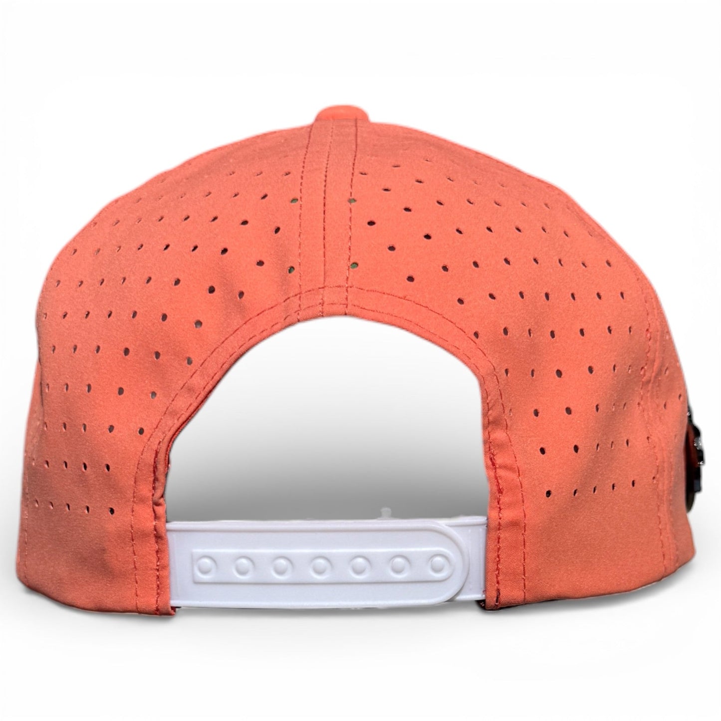 Just Peachy Golf Hat | Snapback Cap | Built-in Magnetic Ball Marker Holder + Marker Included | Adjustable Peach