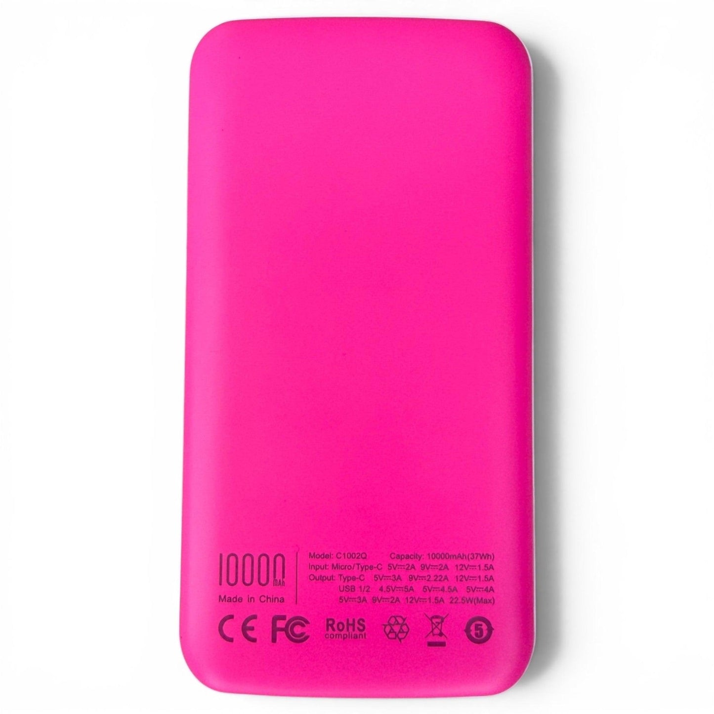 Fast Charge Power Bank | 10,000mAh Portable Charger | Slim USB-C Battery Pack for iPhone & Android | Travel & Golf Ready