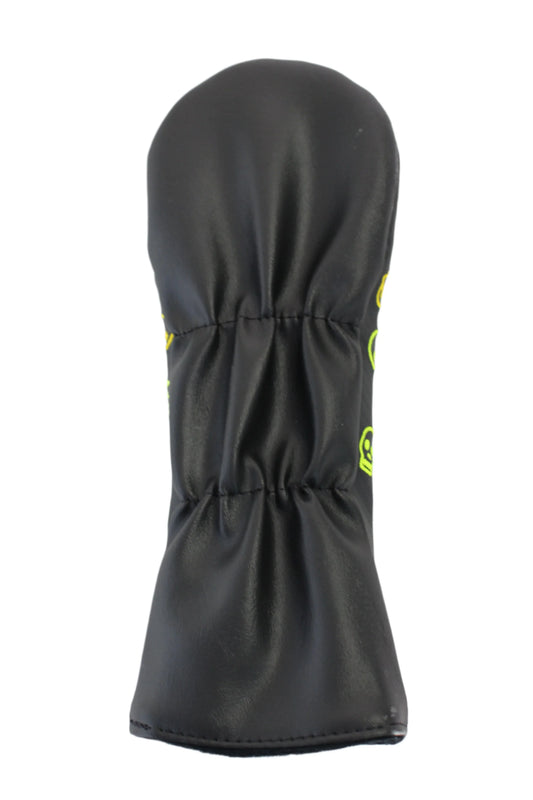 Swag Golf - Melted (Drip) Skull Black & Volt Green Fairway Wood Headcover *opened, no bag* - GOLF LEAGUE