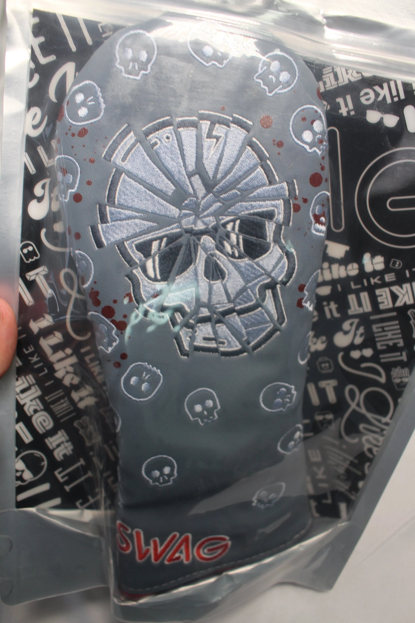 Swag Golf - Shatter Skull Grey Fairway Wood Headcover - GOLF LEAGUE