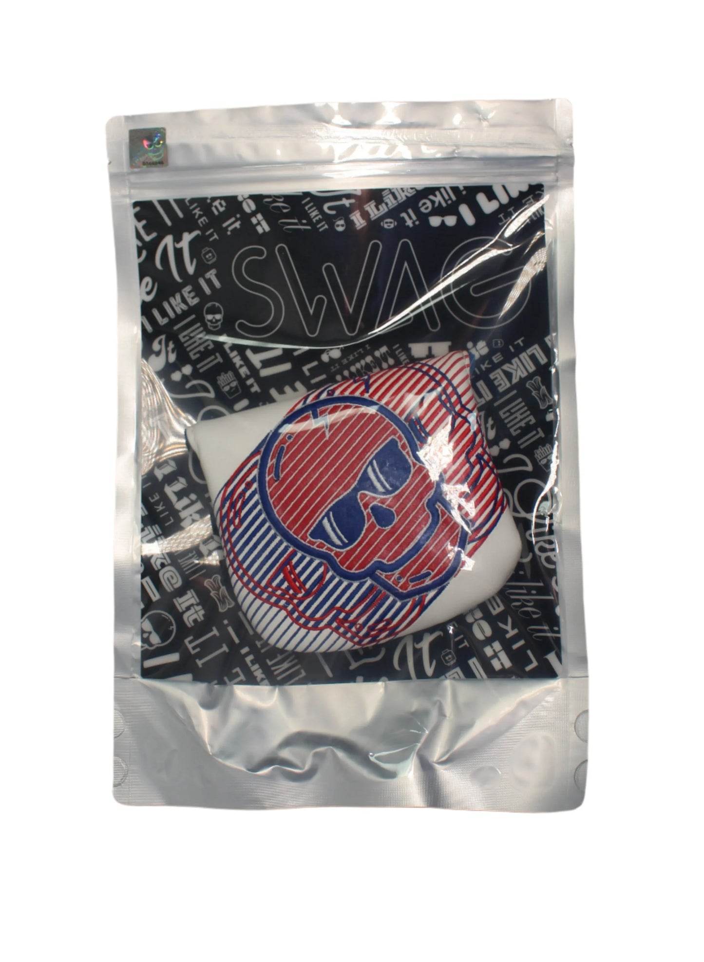 Swag Golf - Red/White/Blue Skull Mallet Putter Headcover - GOLF LEAGUE