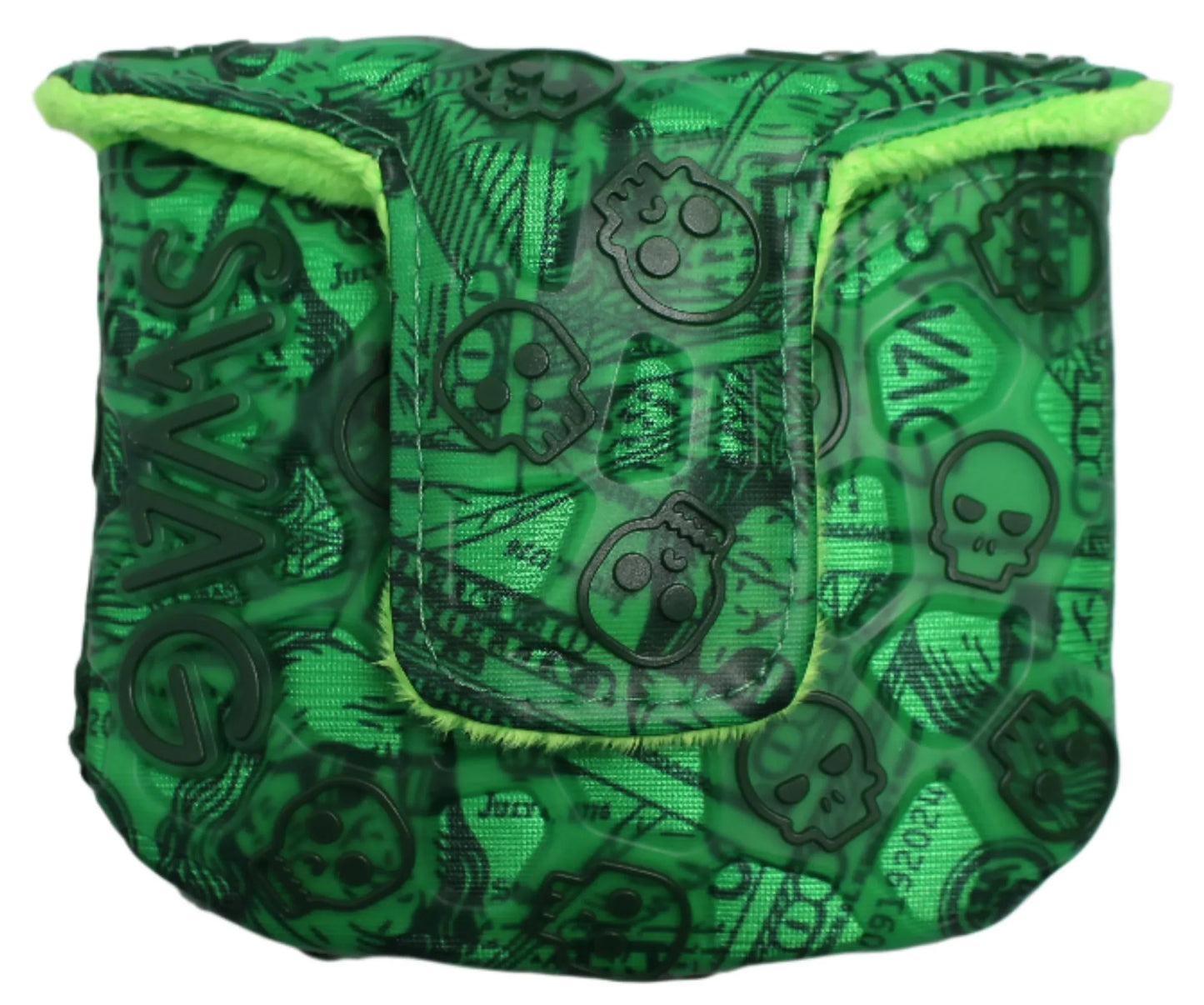 Swag Golf - Dollar Bills Skull TPU Mallet Putter Headcover *opened, no bag* - GOLF LEAGUE