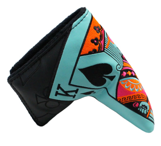 Swag Golf - Swag King Blue/Black/Orange Blade Putter Headcover *opened, no bag* - GOLF LEAGUE