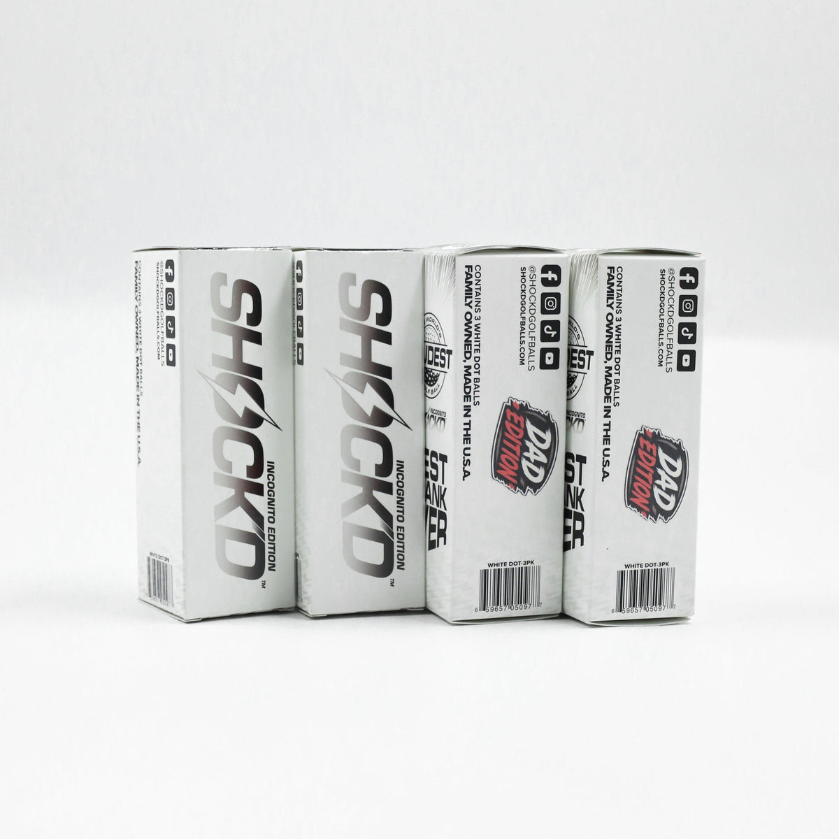 BUY 3 GET 1 FREE BUNDLE - SHOCK'D Golf Balls