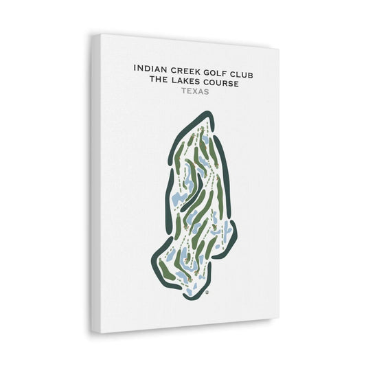 Indian Creek Golf Club - The Lakes Course, Texas - Printed Golf Courses