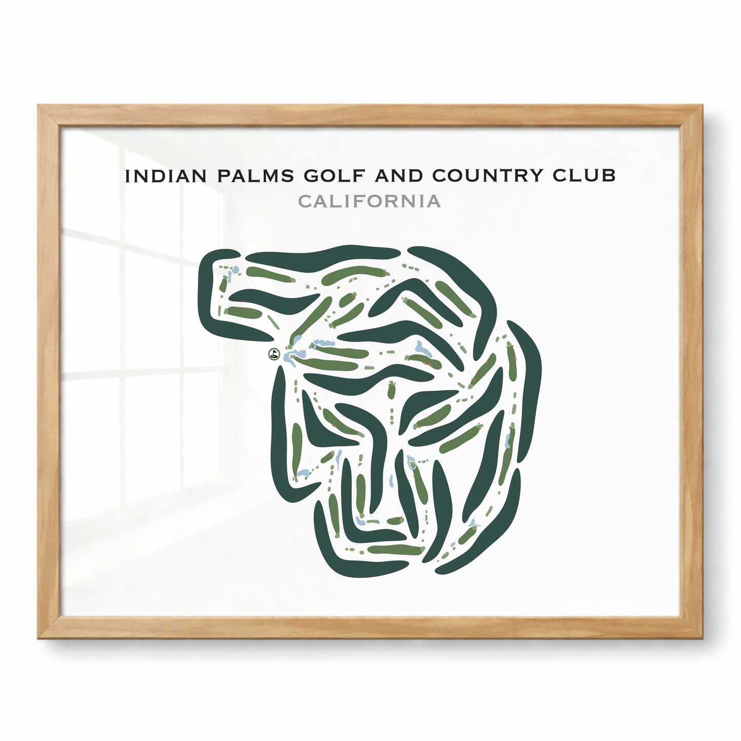 Indian Palms Golf & Country Club, California - Printed Golf Courses