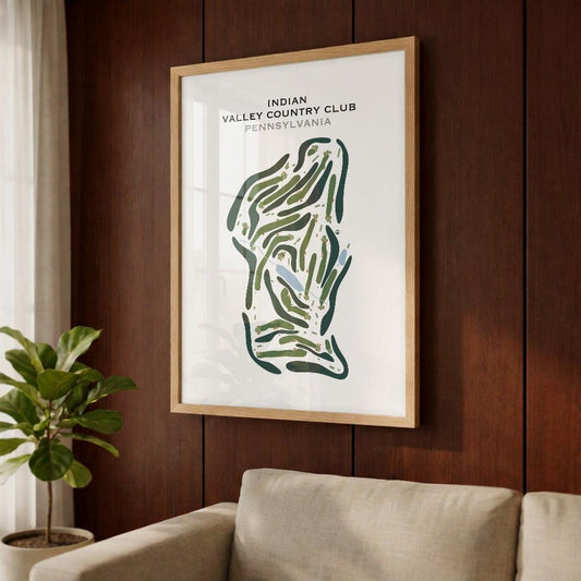 Indian Valley Country Club, Pennsylvania - Printed Golf Course