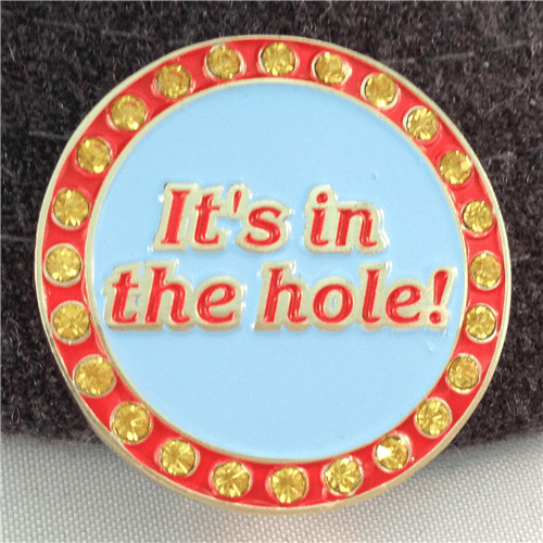 "It's in the Hole" Crystal Ball Marker & Hat Clip by ReadyGOLF