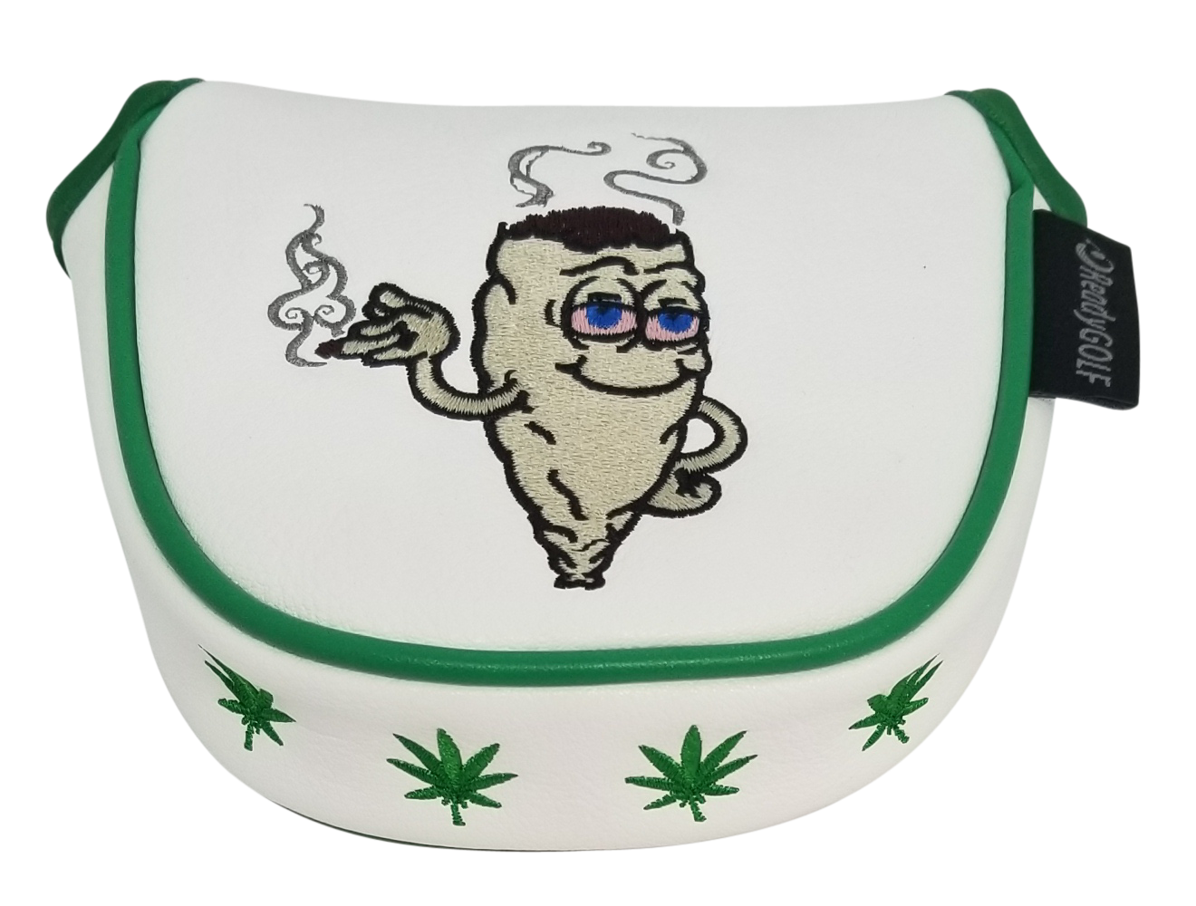 Marijuana Joint Embroidered Putter Cover - Mallet by ReadyGOLF