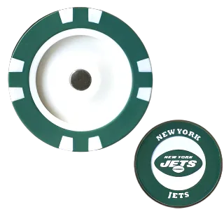Officially Licensed New York Jets Poker Chip Ball Marker - GOLF LEAGUE