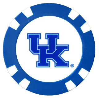 Officially Licensed Kentucky Wildcats Poker Chip Ball Marker - GOLF LEAGUE