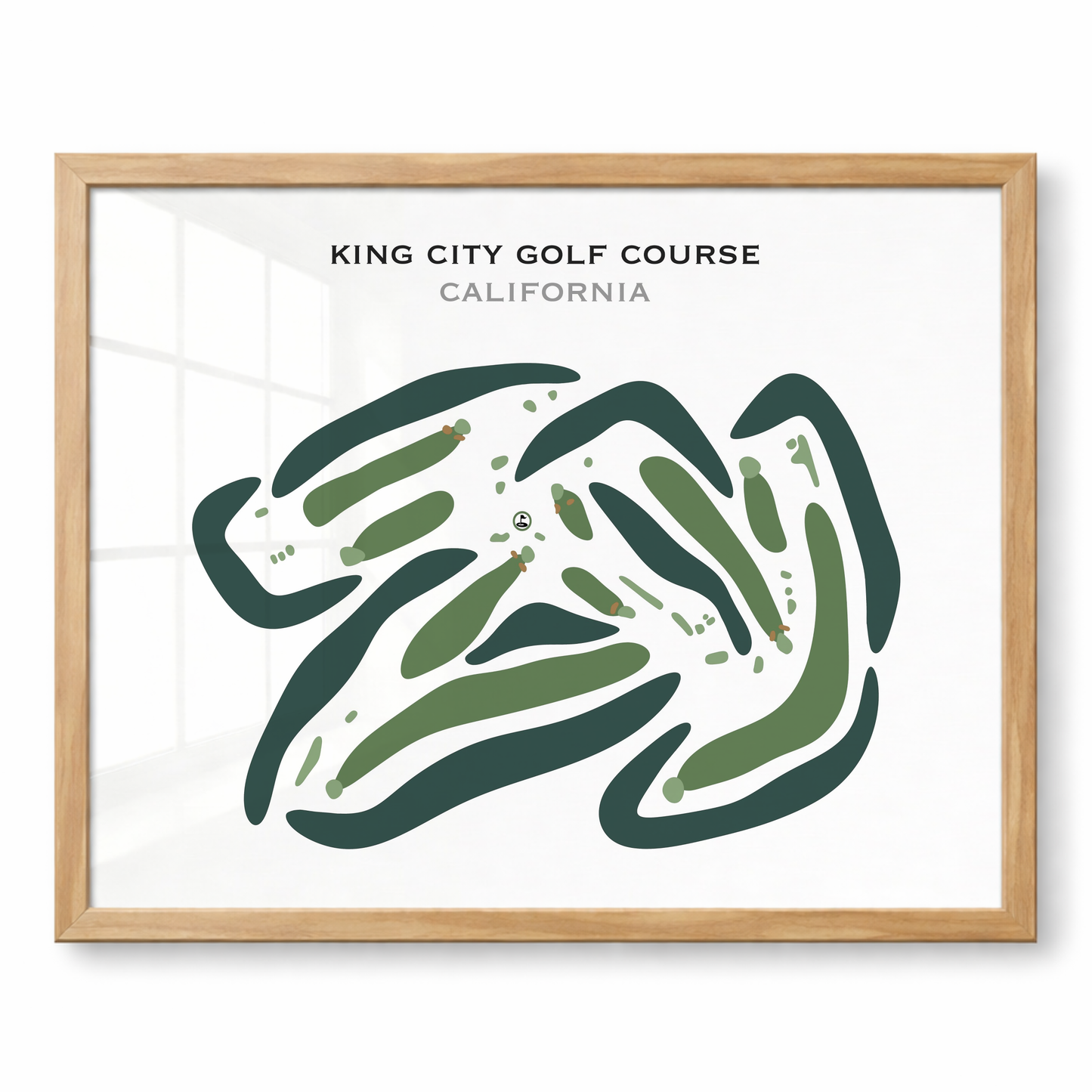 King City Golf Course, California - Printed Golf Courses