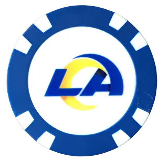 Officially Licensed Los Angeles Rams Poker Chip Ball Marker - GOLF LEAGUE