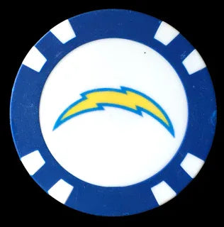 Officially Licensed Los Angeles Chargers Poker Chip Ball Marker - GOLF LEAGUE