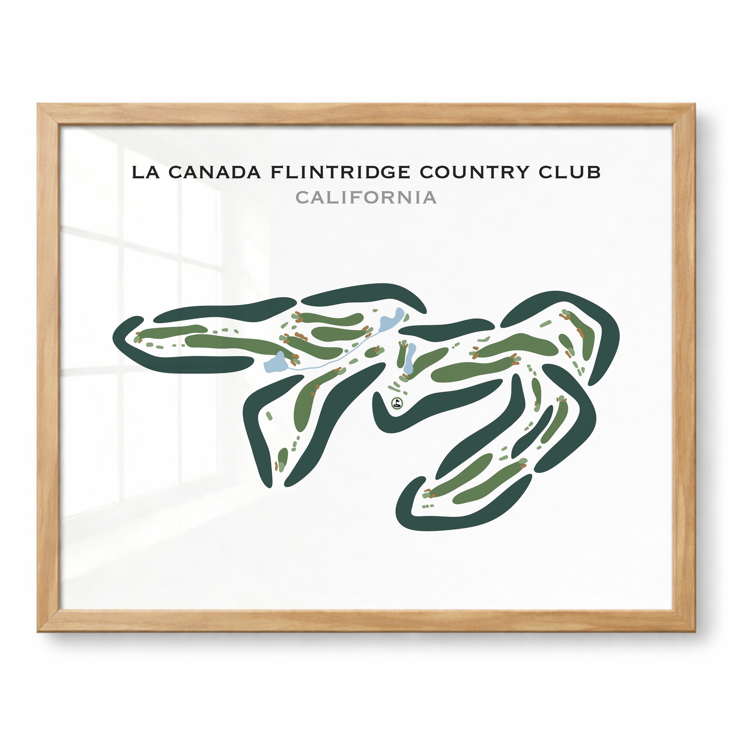 La Canada Flintridge Country Club, California - Printed Golf Courses