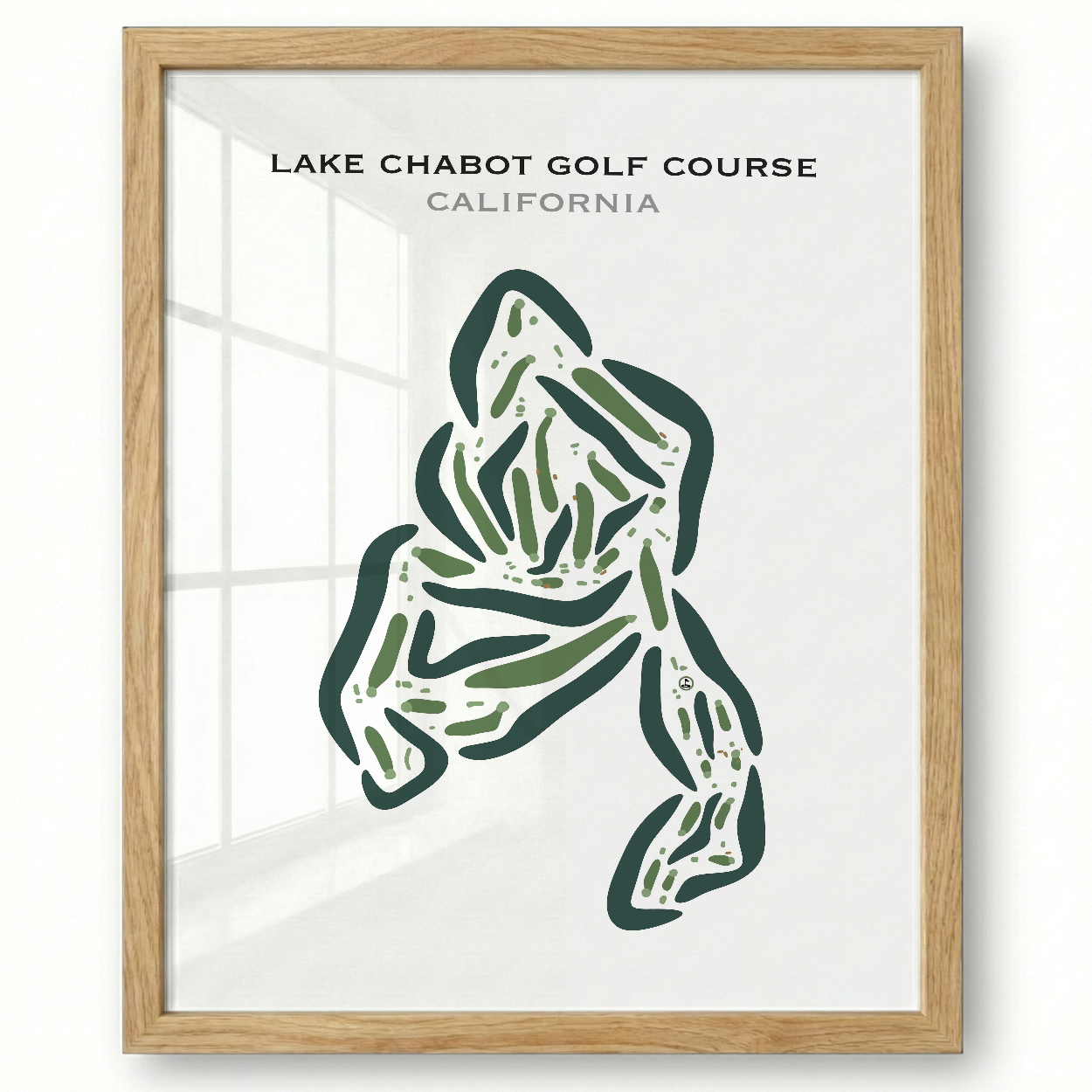 Lake Chabot Golf Course, California - Printed Golf Courses