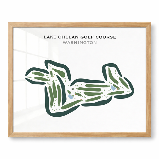 Lake Chelan Golf Course, Washington - Printed Golf Courses