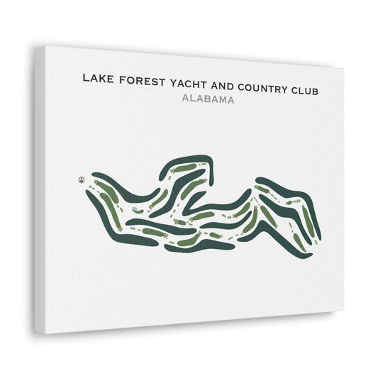 Lake Forest Yacht & Country Club, Alabama - Printed Golf Courses